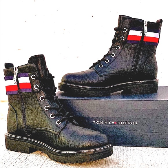 Tommy Hilfiger Shoes - NWT Tommy Hilfiger Black Lavo 2 Moto Combat Boots